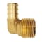 Apollo 1/2 in. Brass PEX Barb x 1/2 in. Male Pipe Thread Adapter 90-Degree Elbow APXME12 - alternate 2